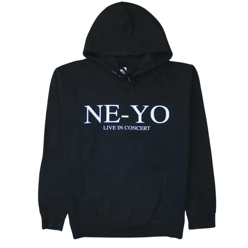 Retro 90's Drawstring Pockets Pullover Hoodie Medium Black sold by Vintage Club