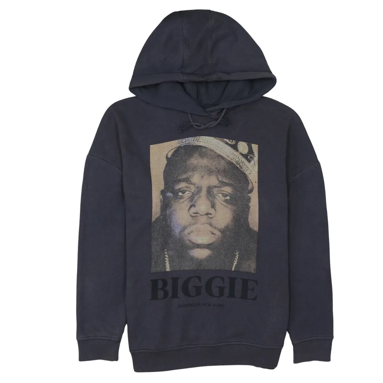 Retro 90's Biggie Pullover Hoodie Medium Black sold by Vintage Club