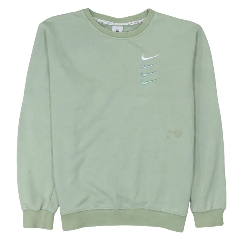 Nike 90's Swoosh Crew Neck Sweatshirt Medium Green sold by Vintage Club