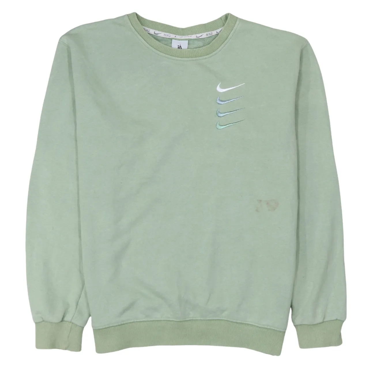 Nike 90's Swoosh Crew Neck Sweatshirt Medium Green sold by Vintage Club