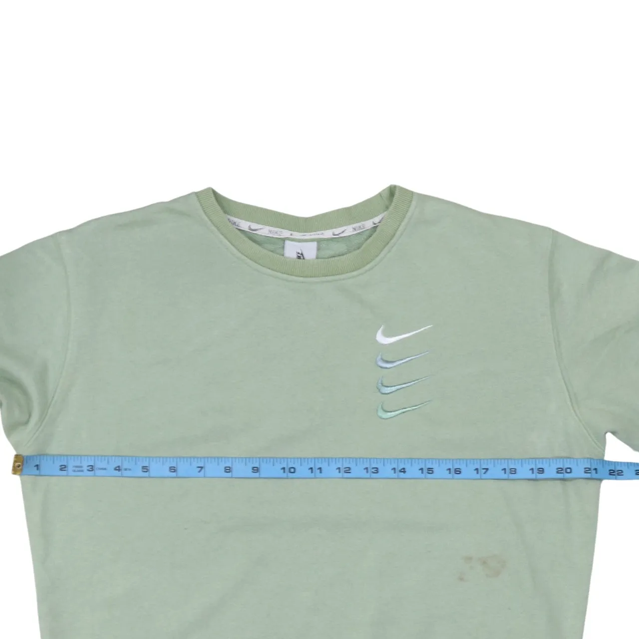 Nike 90's Swoosh Crew Neck Sweatshirt Medium Green sold by Vintage Club product image thumbnail 5