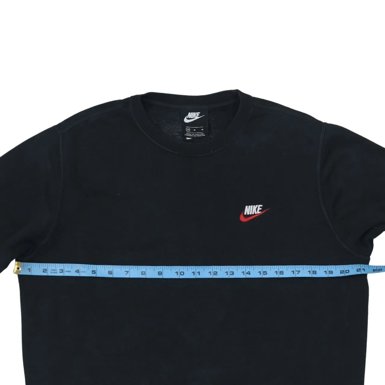 Nike 90's Swoosh Crew Neck Sweatshirt Medium Black sold by Vintage Club product image thumbnail 5