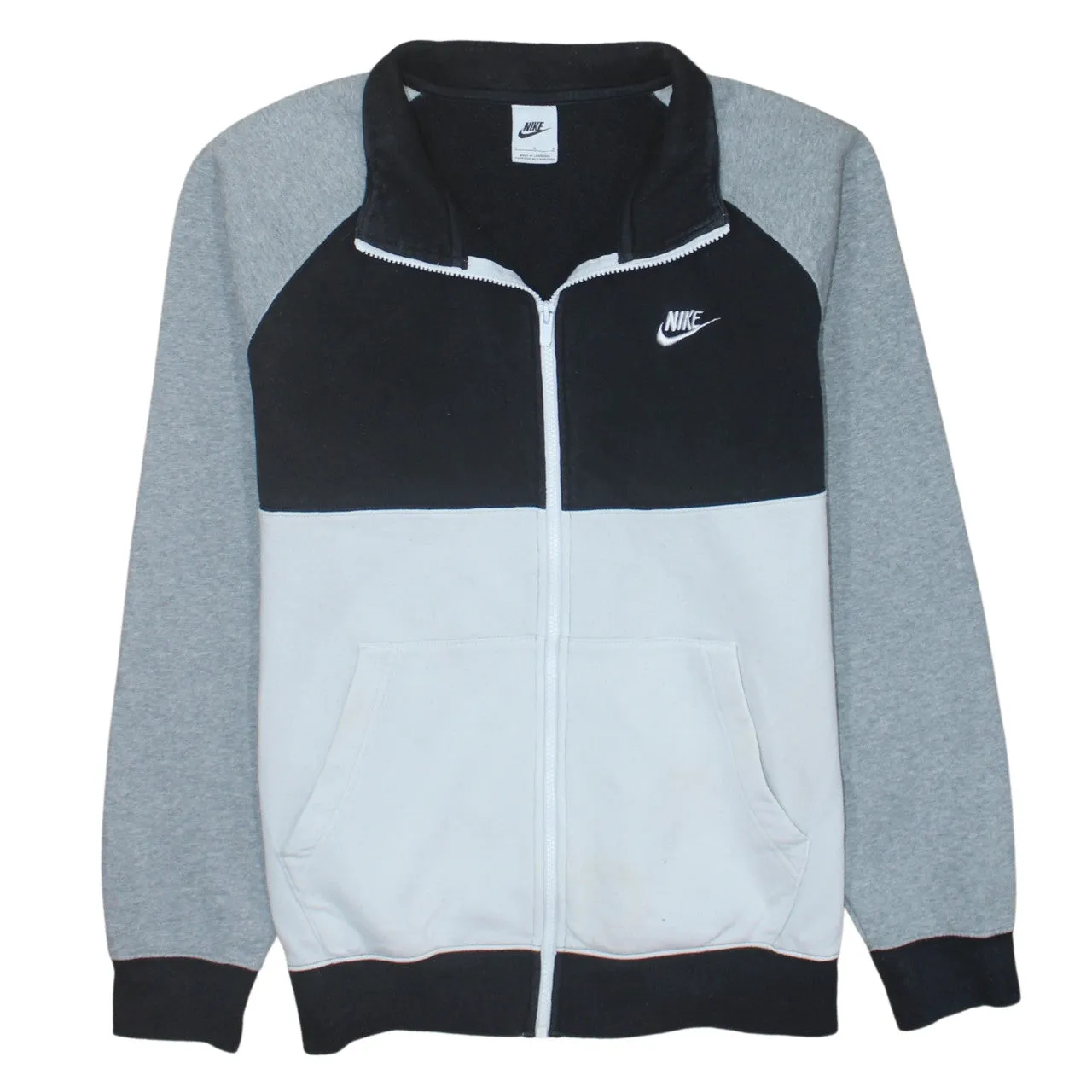 Nike 90's Swoosh Full Zip Up Sweatshirt Large Black sold by Vintage Club