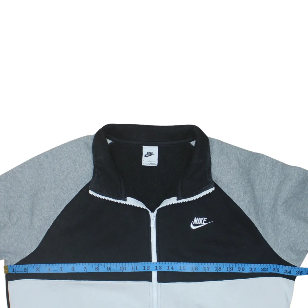 Nike 90's Swoosh Full Zip Up Sweatshirt Large Black sold by Vintage Club product image thumbnail 5