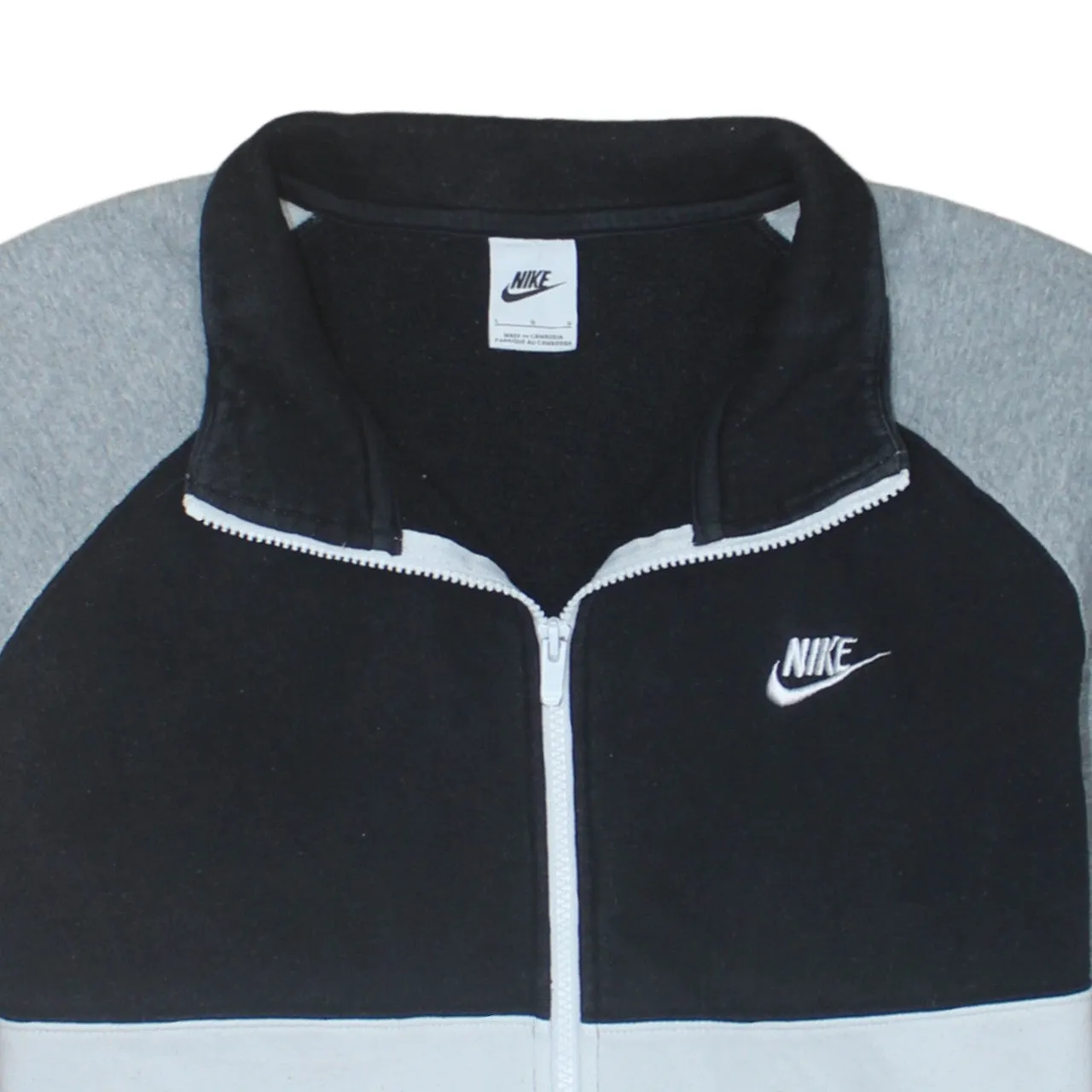 Nike 90's Swoosh Full Zip Up Sweatshirt Large Black sold by Vintage Club product image thumbnail 3