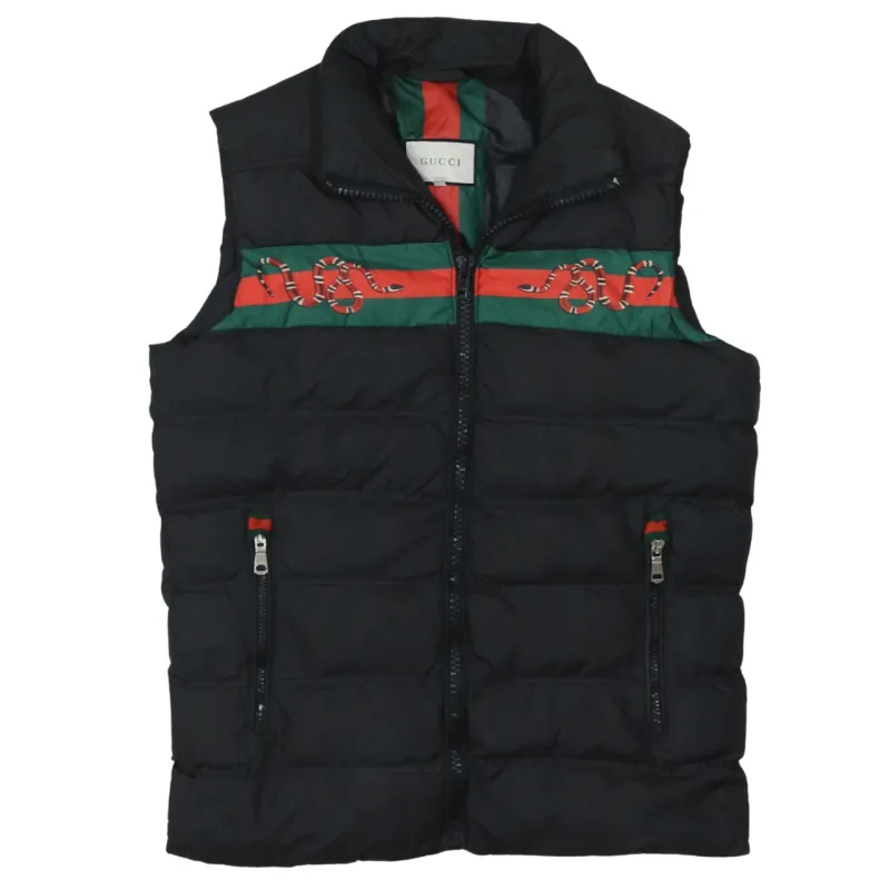 Gucci 90's Vest Sleeveless Full Zip Up Gilet Medium Black sold by Vintage Club