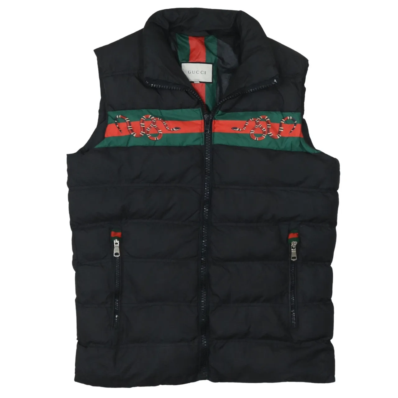 Gucci 90's Vest Sleeveless Full Zip Up Gilet Medium Black sold by Vintage Club