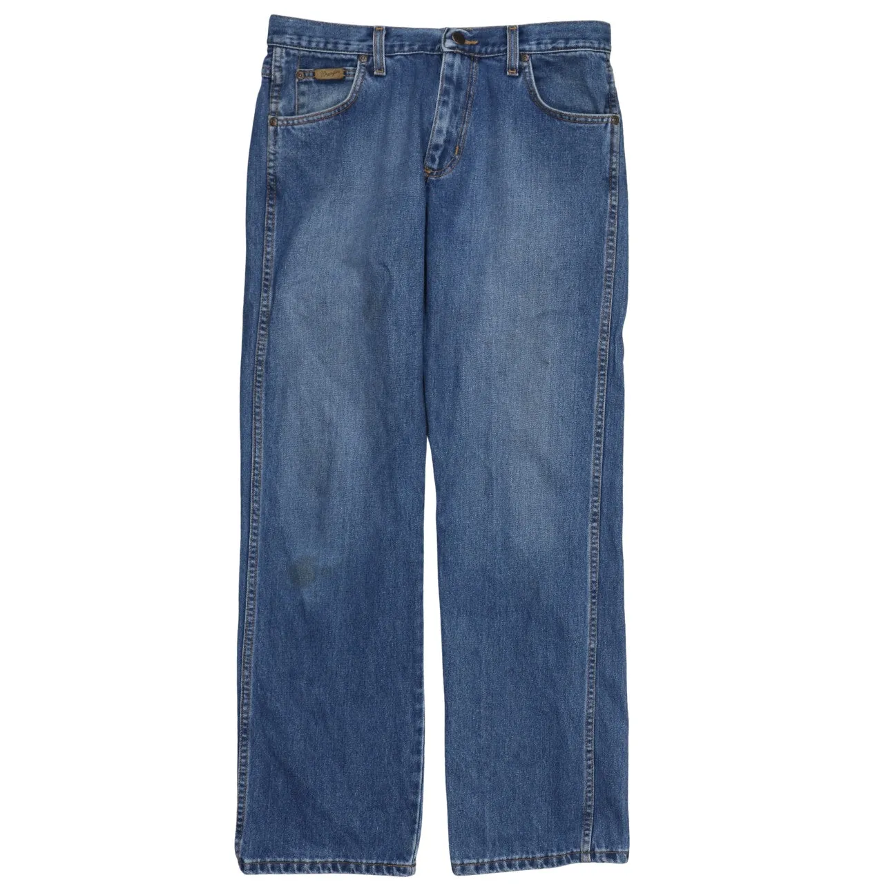 Wrangler 90's Lightwash Straight Leg Baggy Jeans / Pants 32 Blue sold by Vintage Club product image thumbnail 2