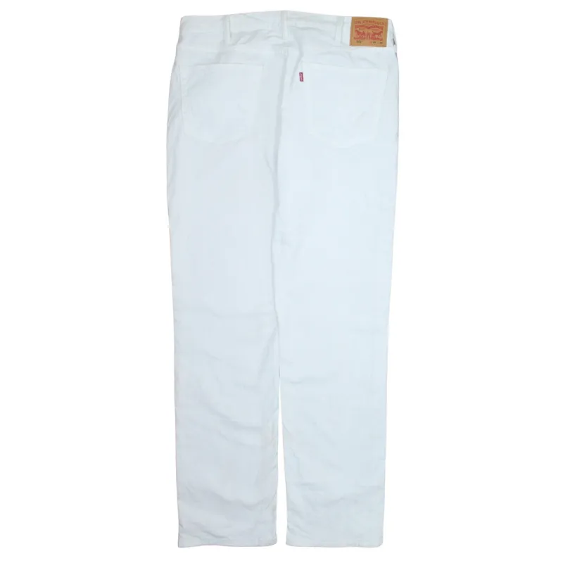 Levi Strauss &Co 90's 541 Straight Leg Baggy Jeans / Pants 38 White made by Levi's