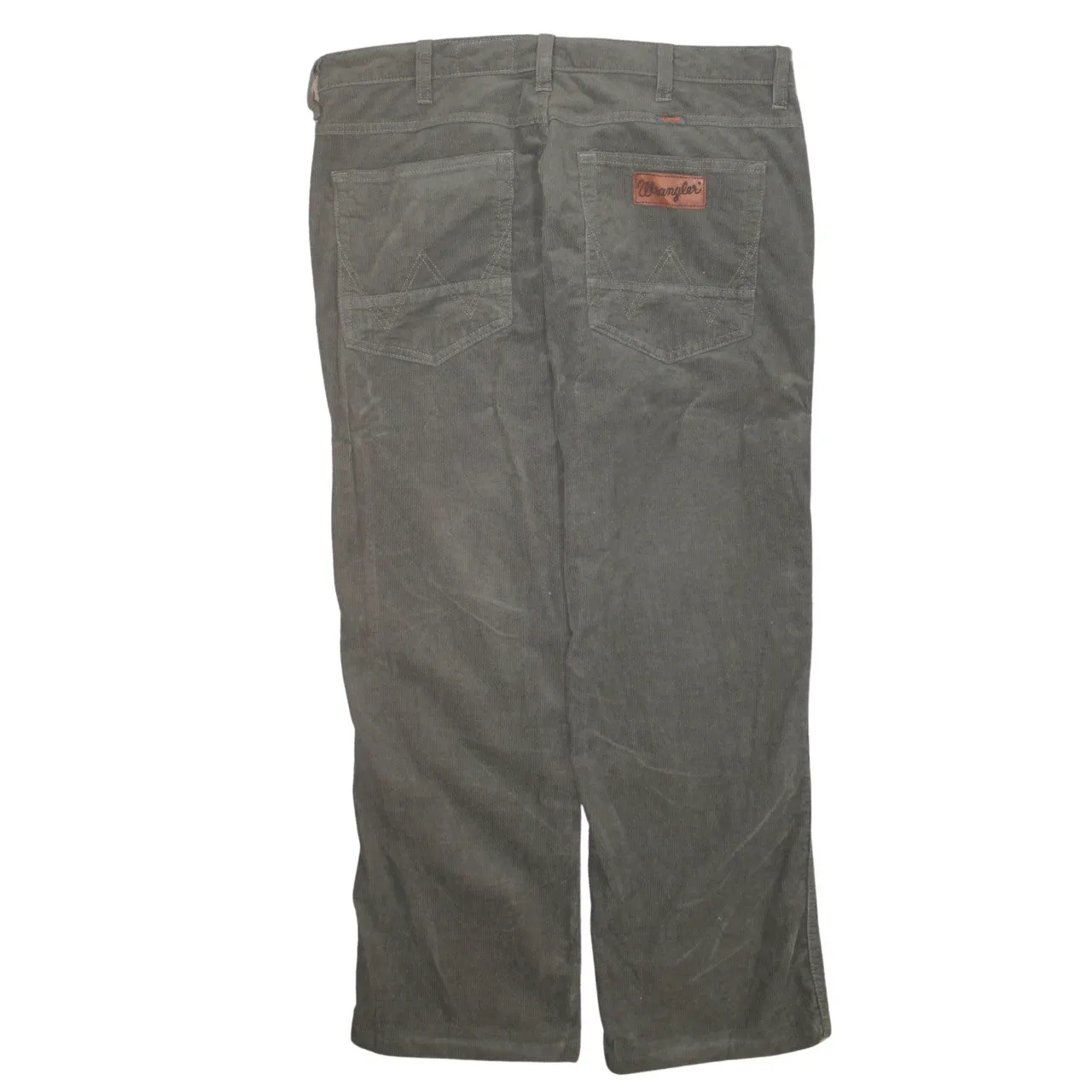 Wrangler 90's Lightweight Straight Leg Baggy Trousers / Pants 31 Khaki Green sold by Vintage Club