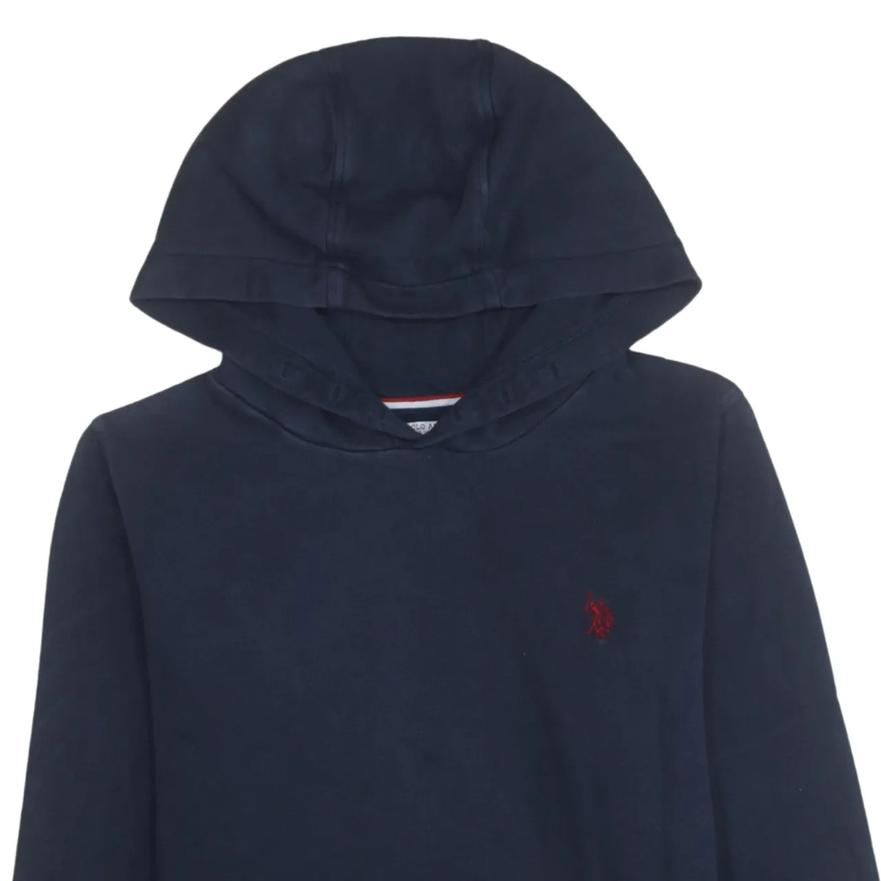 U.S Polo Assn 90's Drawstring Pockets Pullover Hoodie Medium Navy Blue sold by Vintage Club product image thumbnail 3