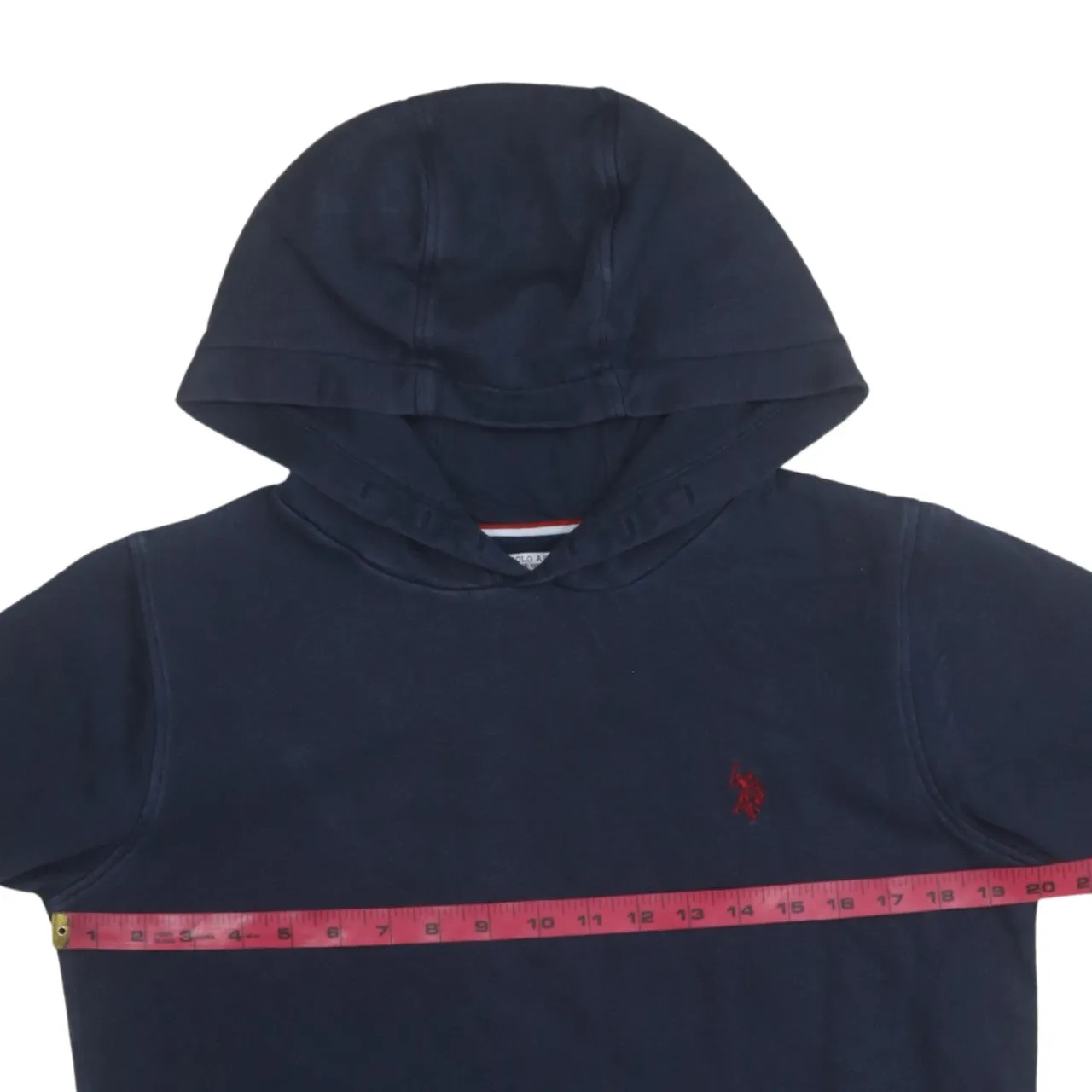 U.S Polo Assn 90's Drawstring Pockets Pullover Hoodie Medium Navy Blue sold by Vintage Club product image thumbnail 5
