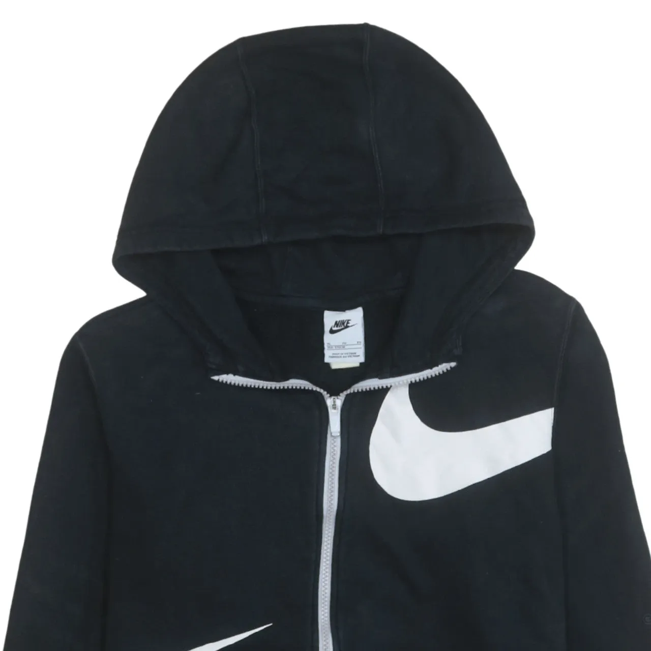 Nike 90's Swoosh Full Zip Up Hoodie XLarge Black sold by Vintage Club product image thumbnail 3