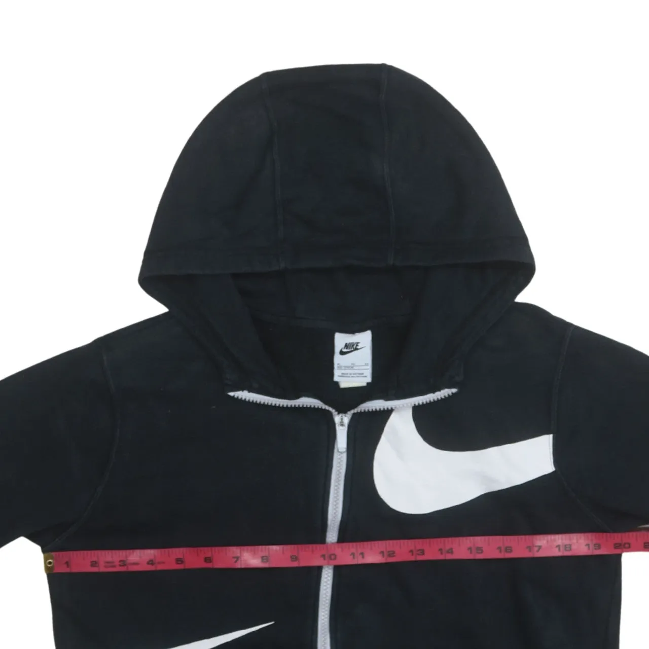 Nike 90's Swoosh Full Zip Up Hoodie XLarge Black sold by Vintage Club product image thumbnail 5