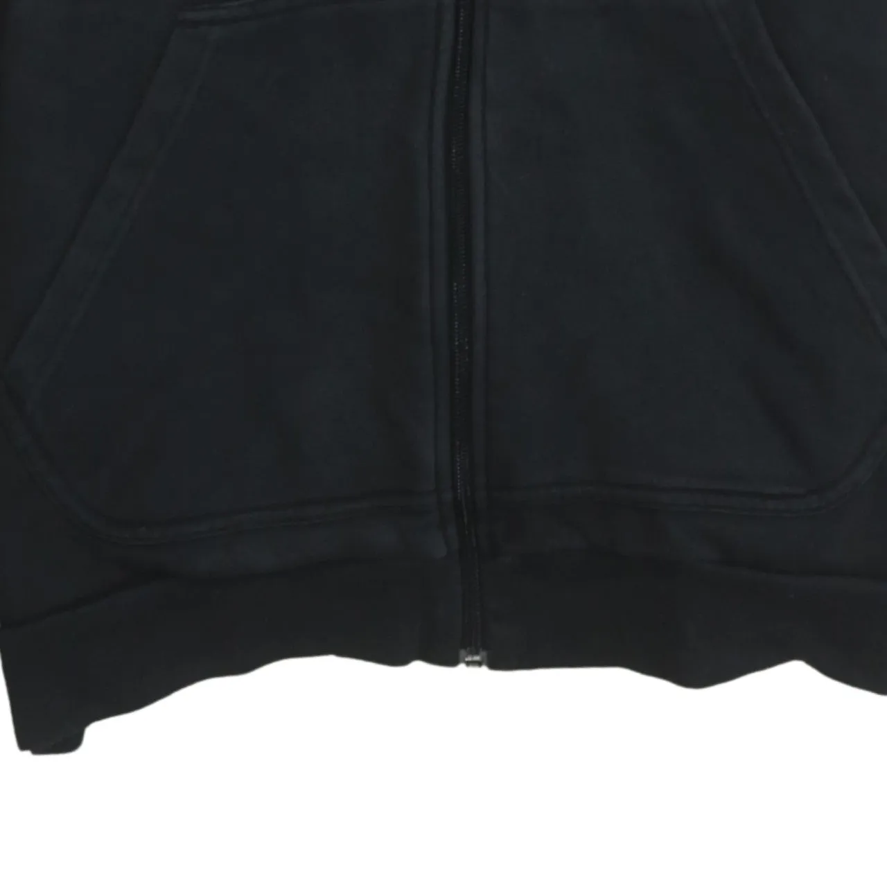 Adidas 90's Striped Sleeve Full Zip Up Hoodie Medium Black sold by Vintage Club product image thumbnail 4