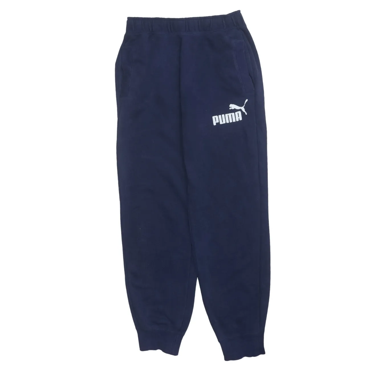 Puma 90's Rib Cuff Casual Joggers / Sweatpants Small Navy Blue sold by Vintage Club