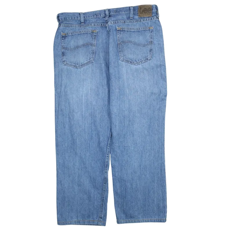 Russell Athletic 90's Lightwash Straight Leg Baggy Jeans / Pants 36 Blue made by Russell Athletic