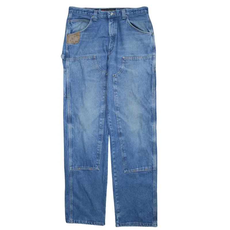 Lee 90's Lightwash Straight Leg Baggy Jeans / Pants 38 Blue sold by Vintage Club