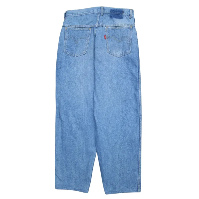 Levi Strauss &Co 90's Lightwash Straight Leg Baggy Jeans / Pants 32 Blue made by Levi's