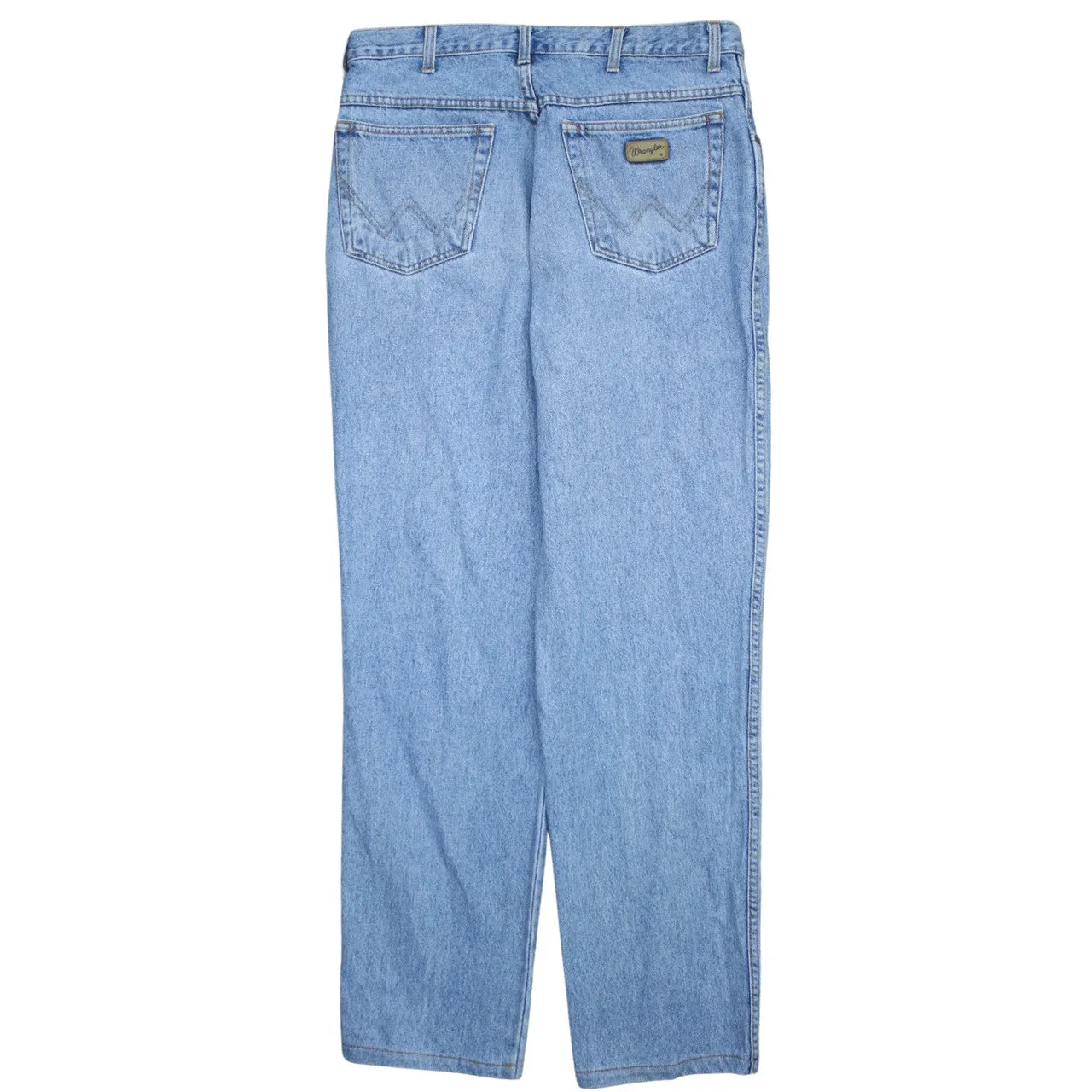 Wrangler 90's Lightwash Straight Leg Baggy Jeans / Pants 32 Blue sold by Vintage Club