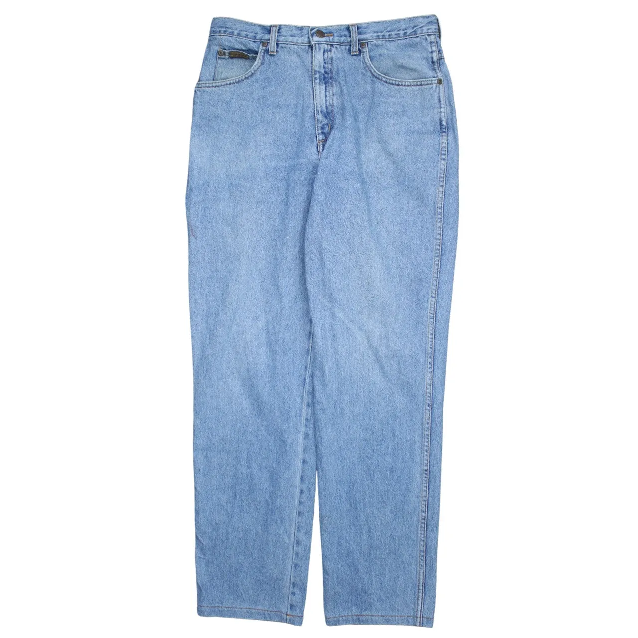 Wrangler 90's Lightwash Straight Leg Baggy Jeans / Pants 32 Blue sold by Vintage Club product image thumbnail 2