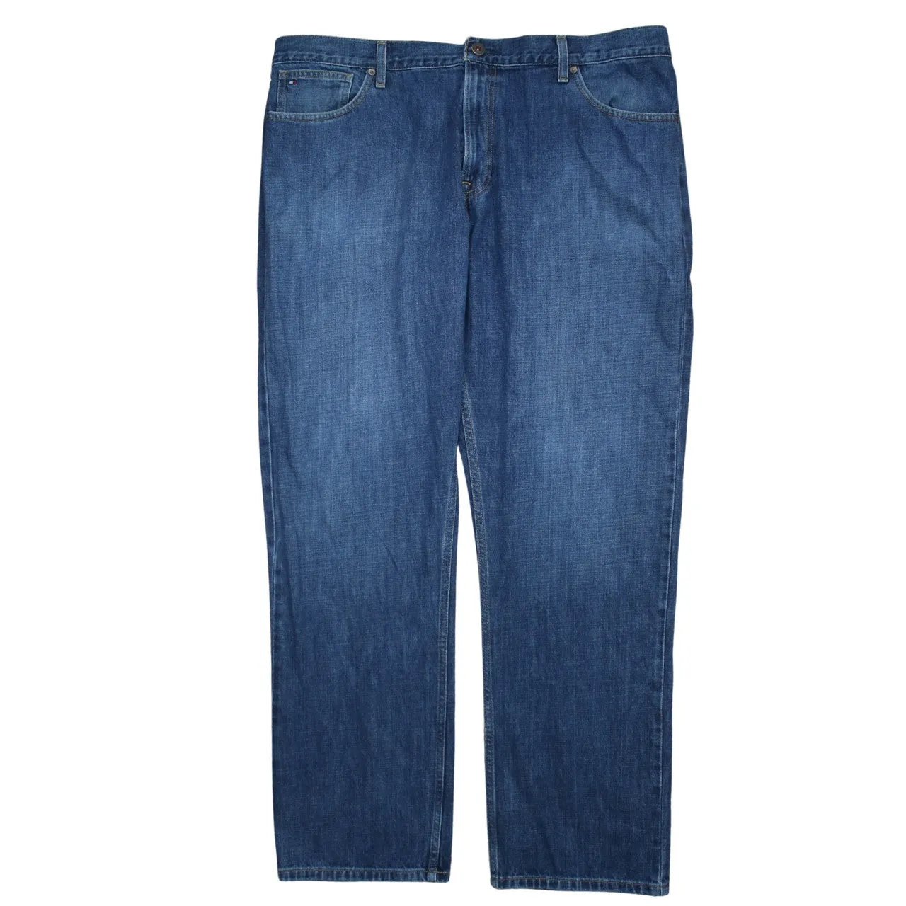 Tommy Hilfiger 90's Lightwash Straight Leg Baggy Jeans / Pants 42 Blue sold by Vintage Club product image thumbnail 2