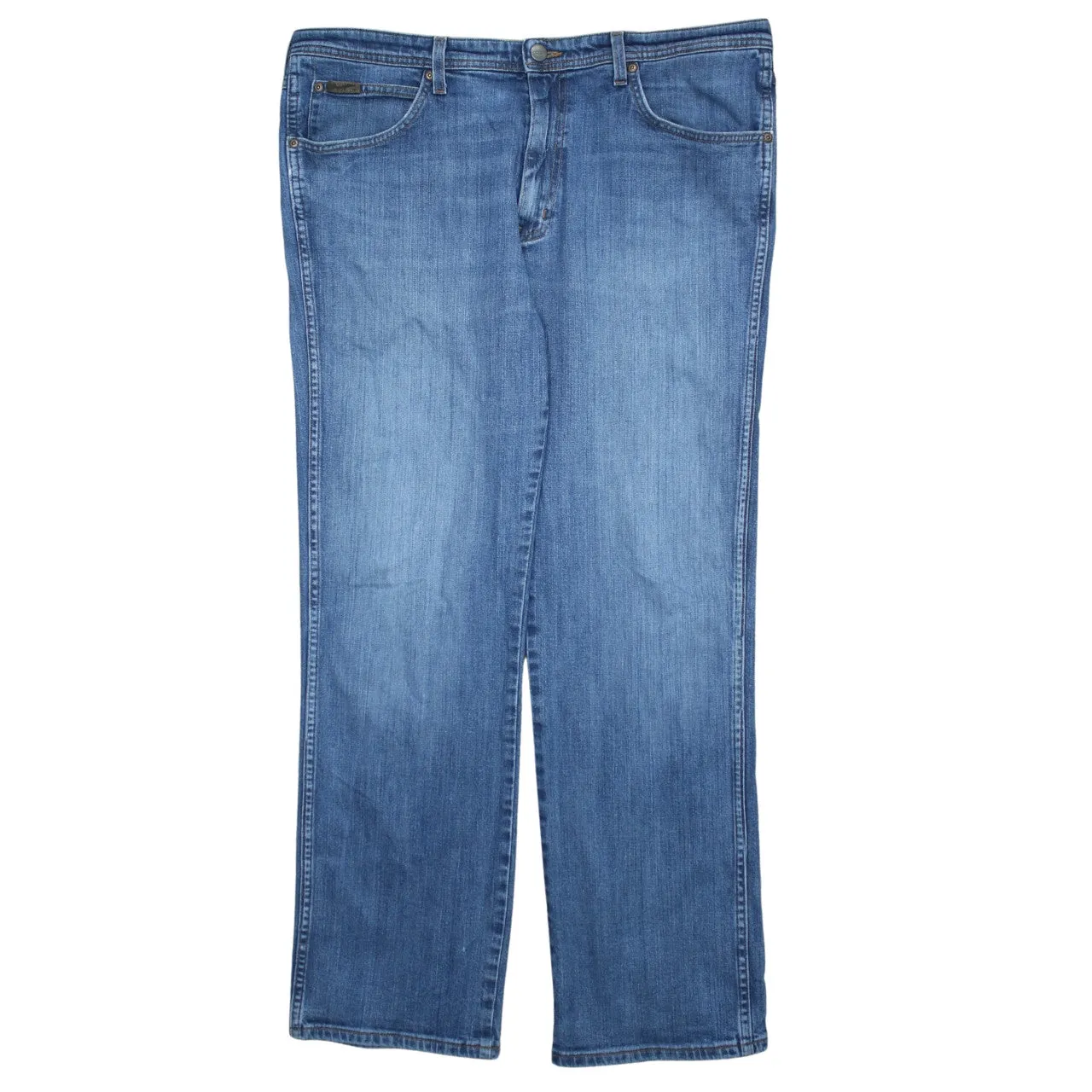 Wrangler 90's Lightwash Straight Leg Baggy Jeans / Pants 40 Blue sold by Vintage Club product image thumbnail 2