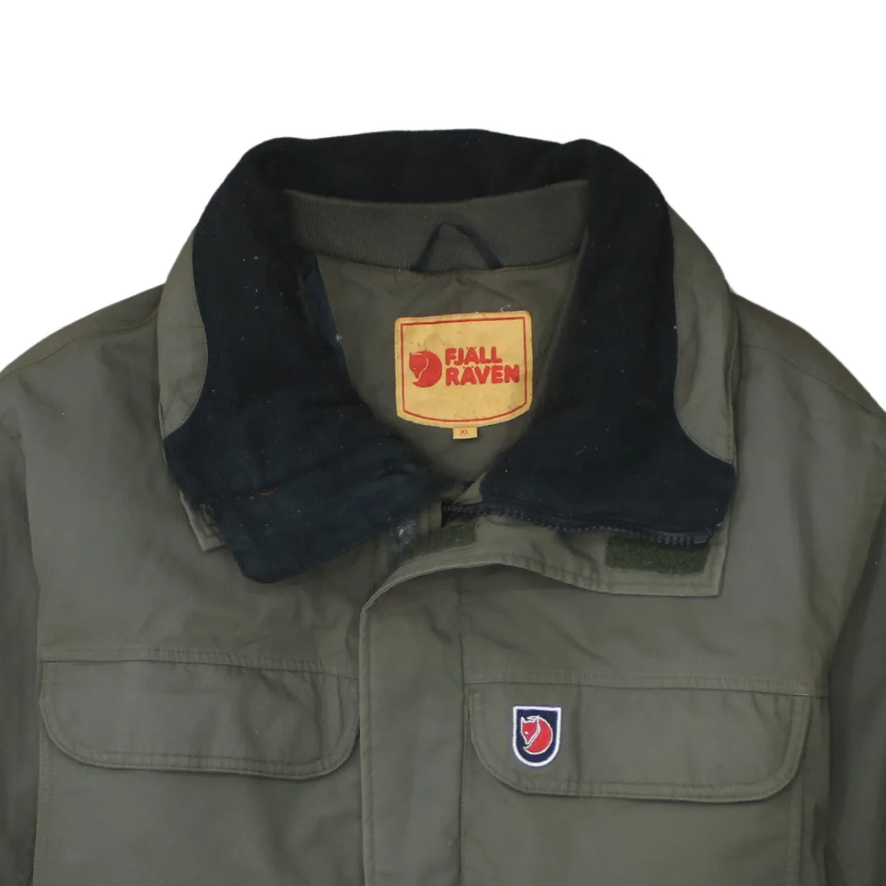 Fjallraven 90's Lightweight Full Zip Up Windbreaker XLarge Khaki Green sold by Vintage Club product image thumbnail 3