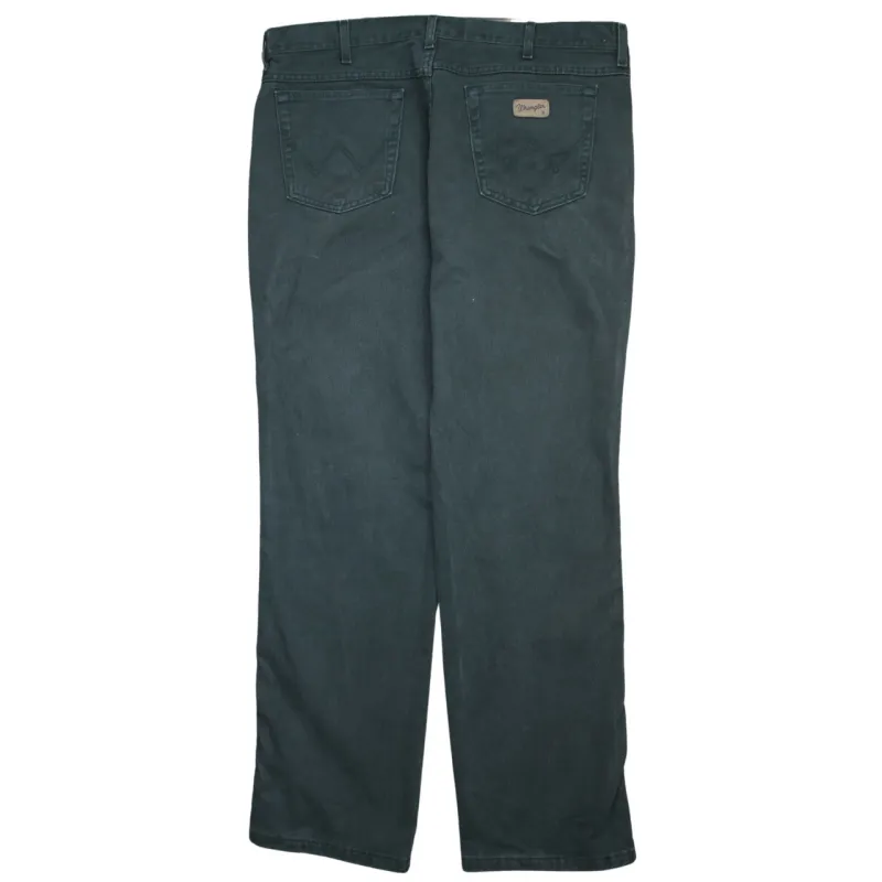 Wrangler 90's Lightweight Straight Leg Baggy Trousers / Pants 40 Black sold by Vintage Club