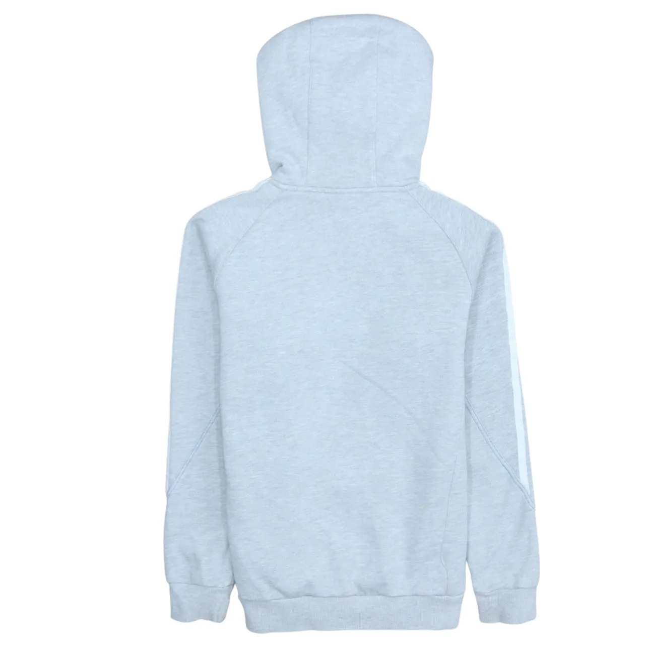 Adidas 90's Striped Sleeve Pullover Hoodie Large Grey sold by Vintage Club product image thumbnail 2