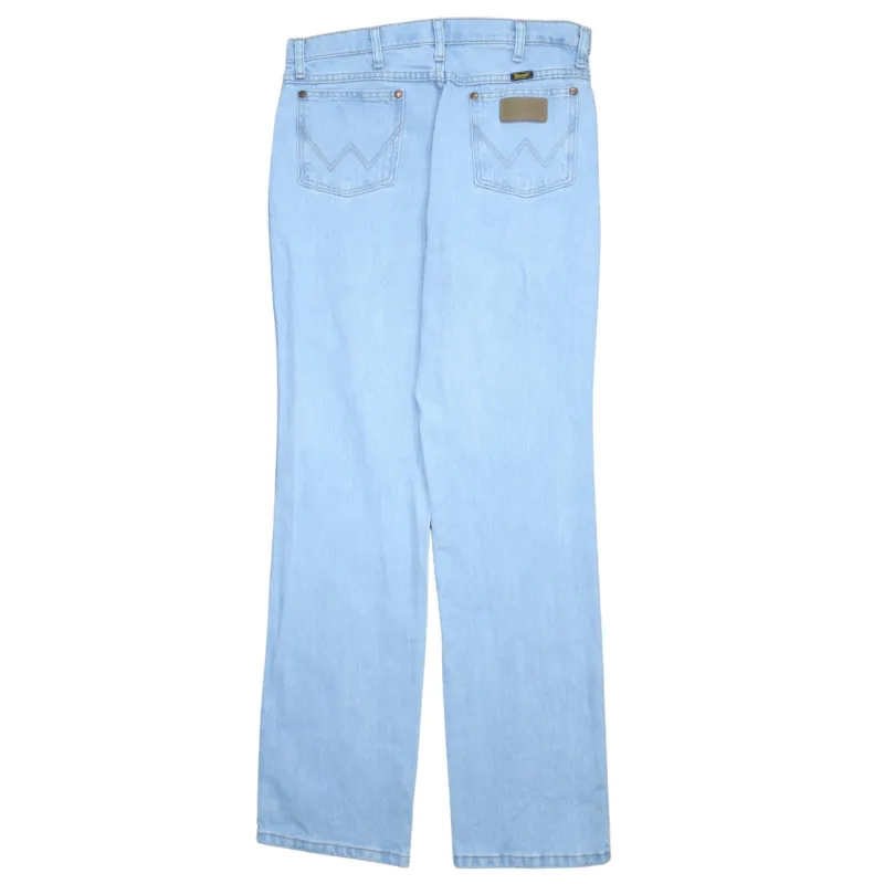 Wrangler 90's Lightwash Straight Leg Baggy Jeans / Pants 33 Blue sold by Vintage Club
