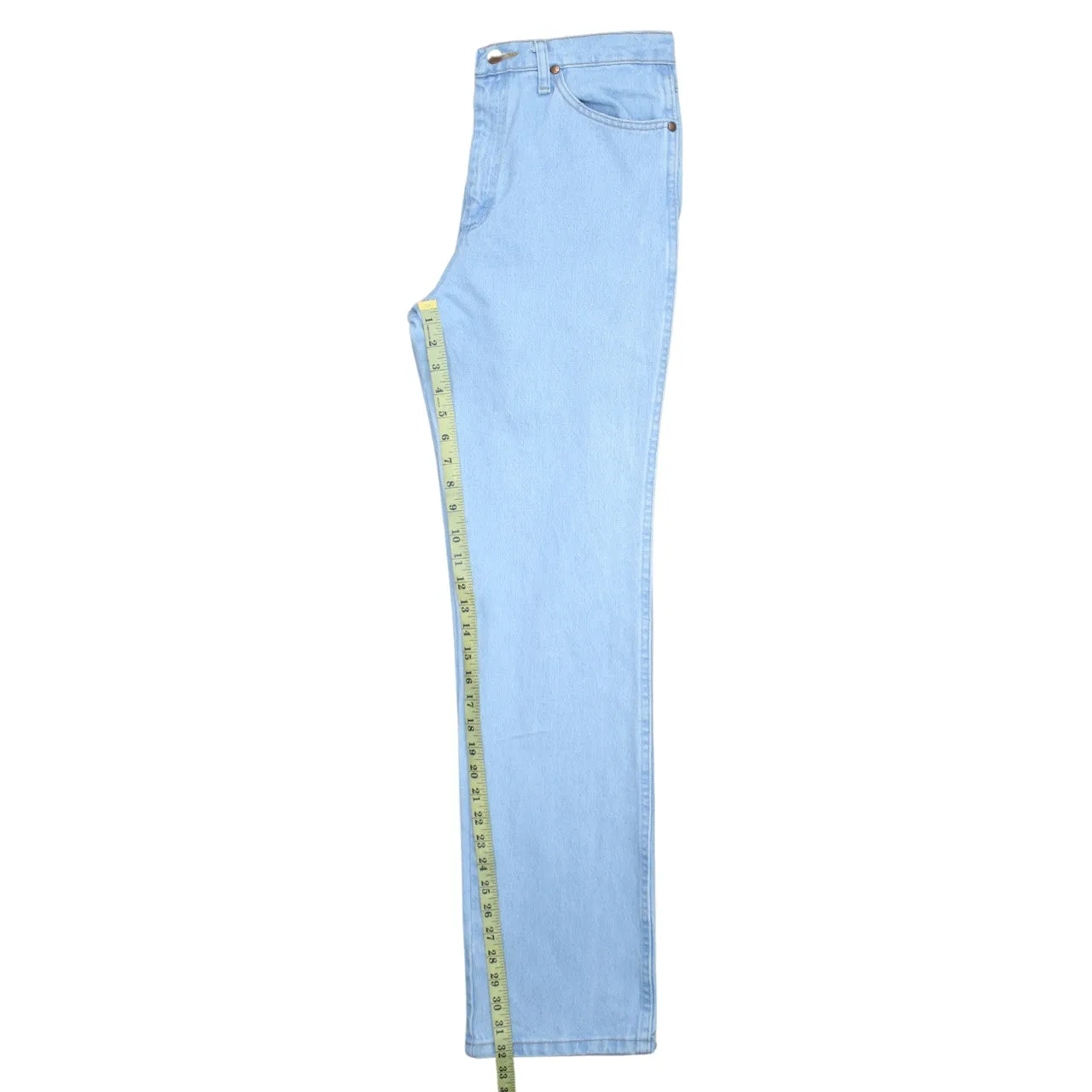 Wrangler 90's Lightwash Straight Leg Baggy Jeans / Pants 33 Blue sold by Vintage Club product image thumbnail 5