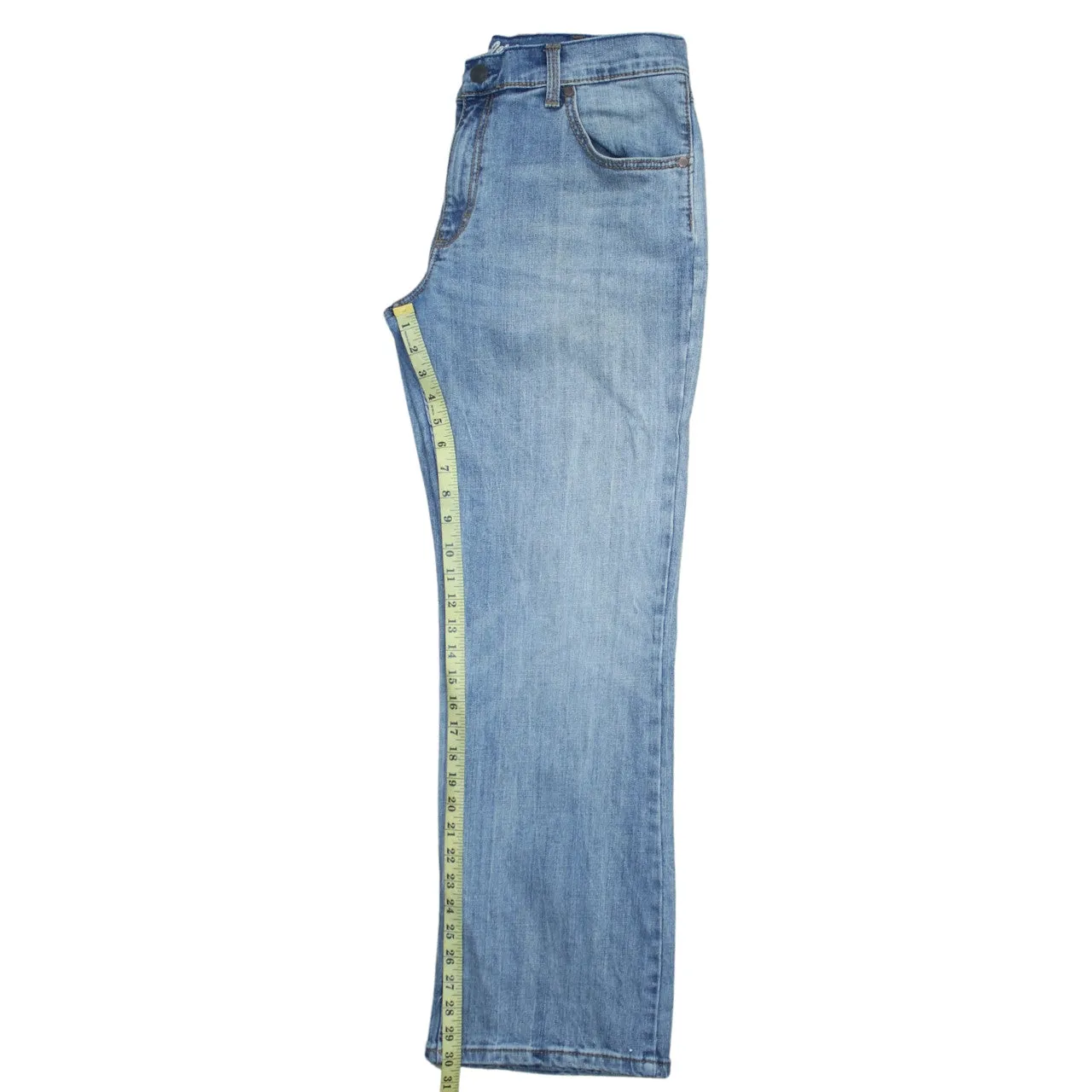 Wrangler 90's Lightwash Straight Leg Baggy Jeans / Pants 34 Blue sold by Vintage Club product image thumbnail 5