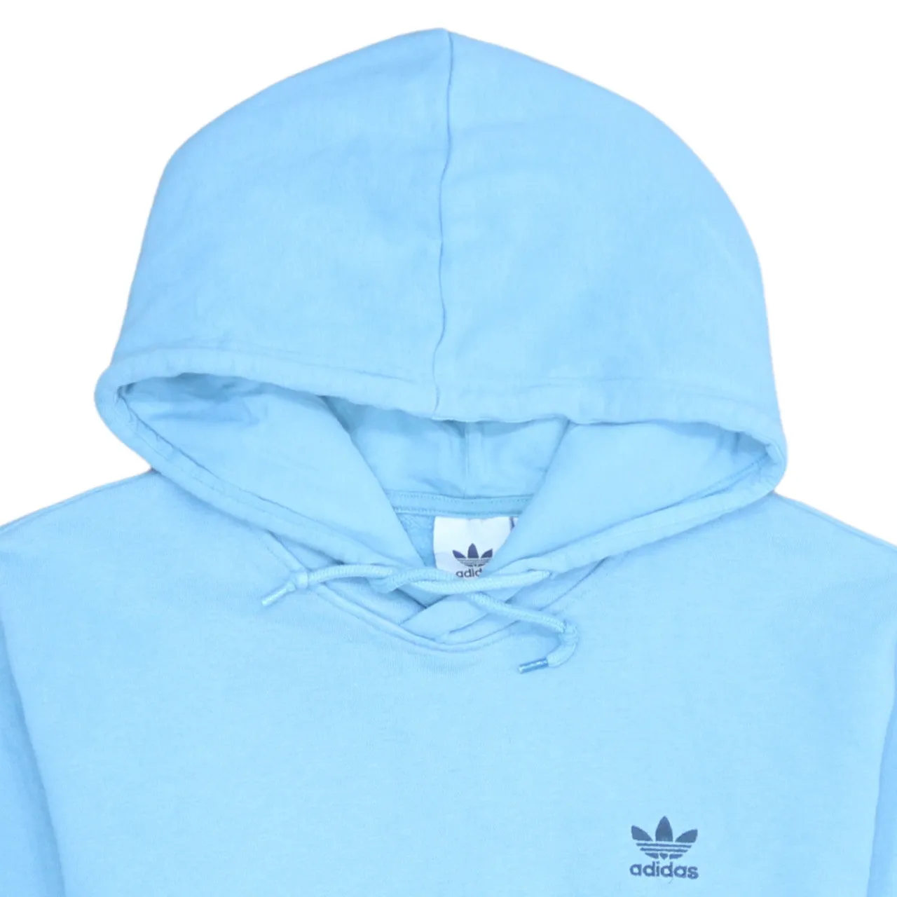 Adidas 90's Drawstring Pockets Pullover Hoodie Large Blue sold by Vintage Club product image thumbnail 3