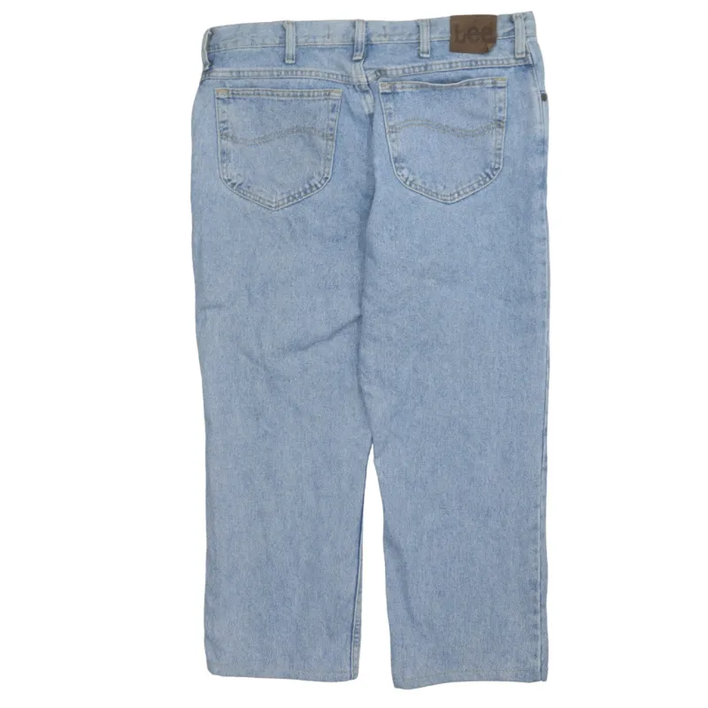 Lee 90's Lightwash Straight Leg Baggy Jeans / Pants 36 Blue sold by Vintage Club