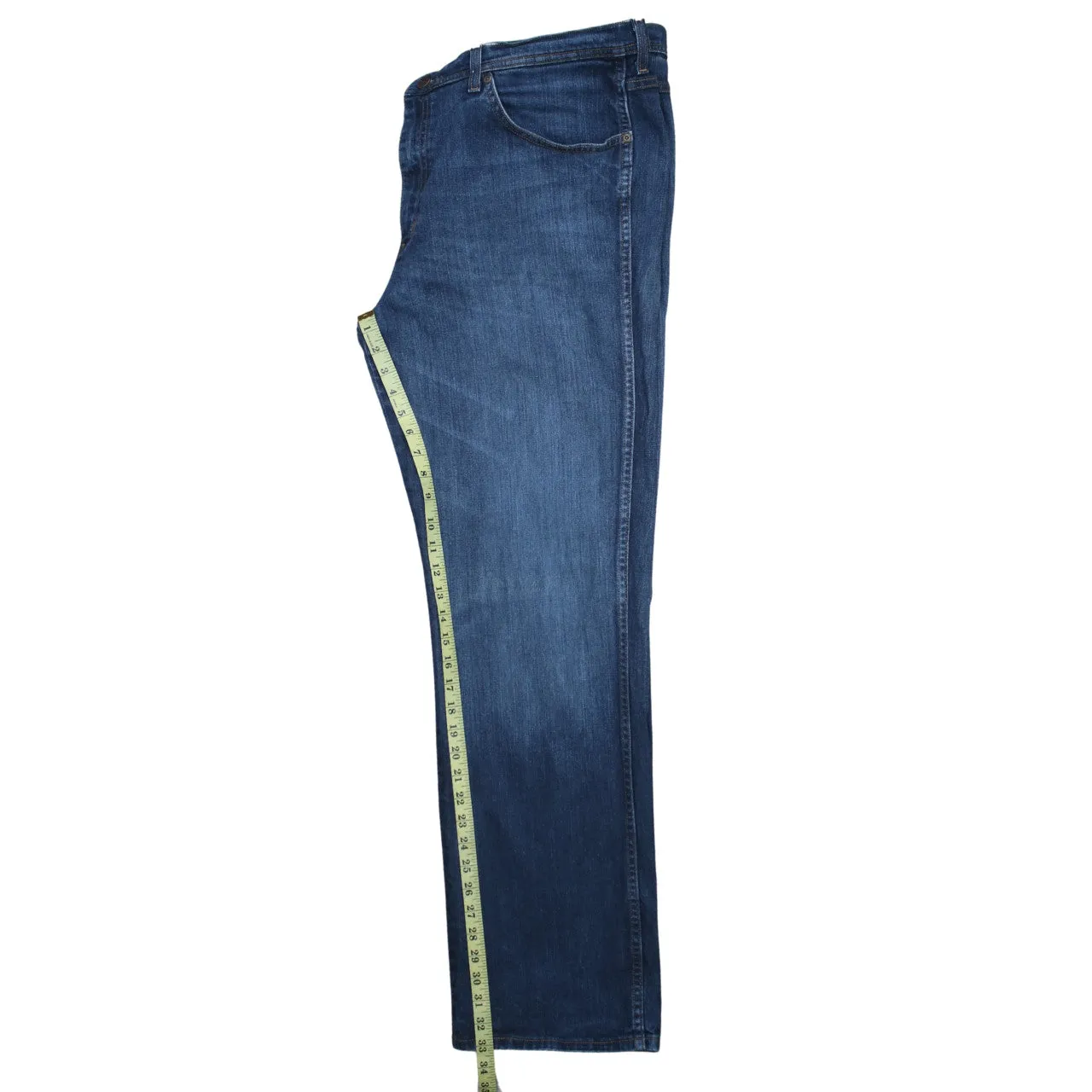 Wrangler 90's Lightwash Straight Leg Baggy Jeans / Pants 44 Blue sold by Vintage Club product image thumbnail 5