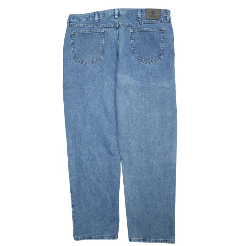 Wrangler 90's Lightwash Straight Leg Baggy Jeans / Pants 42 Blue sold by Vintage Club