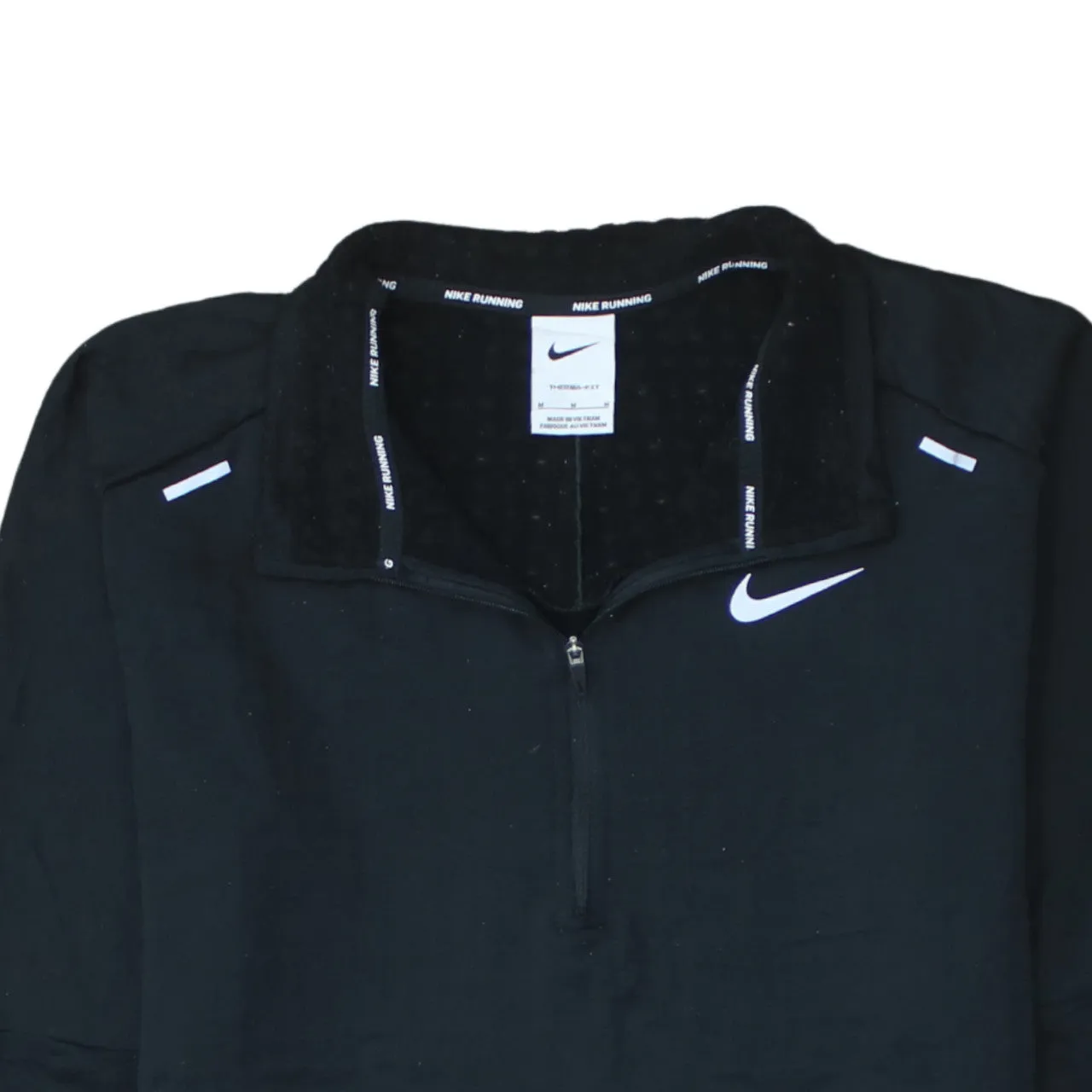 Nike 90's Swoosh Quarter Zip Sweatshirt Medium Black sold by Vintage Club product image thumbnail 3