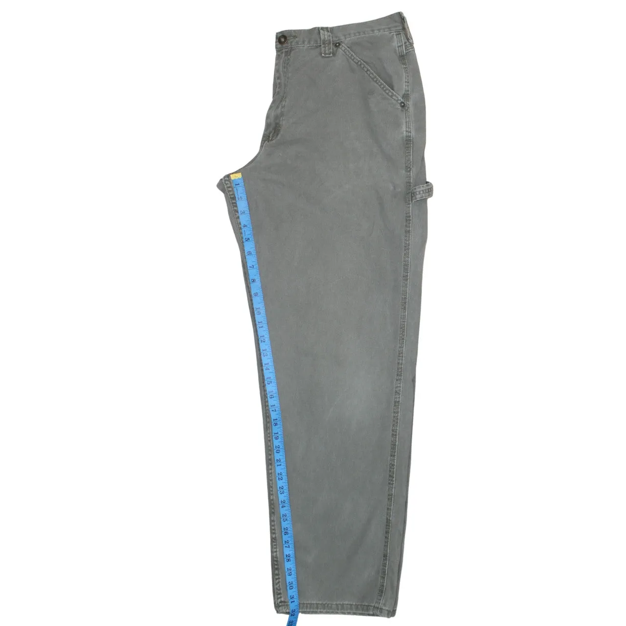 Lee 90's Drawstring Pockets Straight Leg Baggy Jeans / Pants 38 Beige Cream sold by Vintage Club product image thumbnail 5