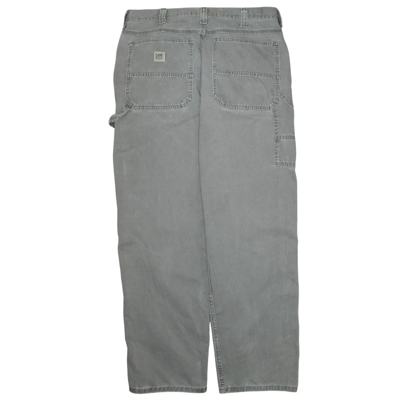 Lee 90's Drawstring Pockets Straight Leg Baggy Jeans / Pants 38 Beige Cream sold by Vintage Club