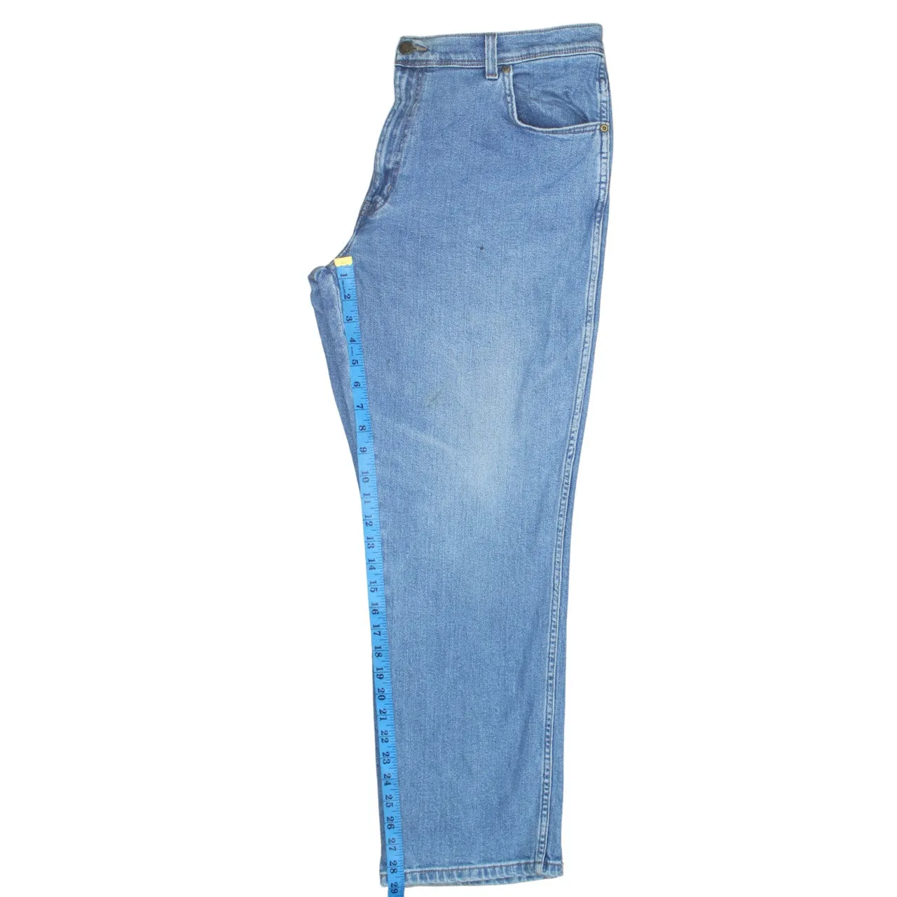 Wrangler 90's Lightwash Straight Leg Baggy Jeans / Pants 38 Blue sold by Vintage Club product image thumbnail 5