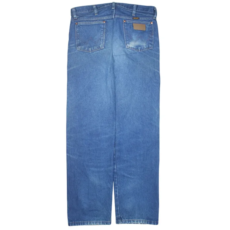 Wrangler 90's Lightwash Straight Leg Baggy Jeans / Pants 34 Blue sold by Vintage Club