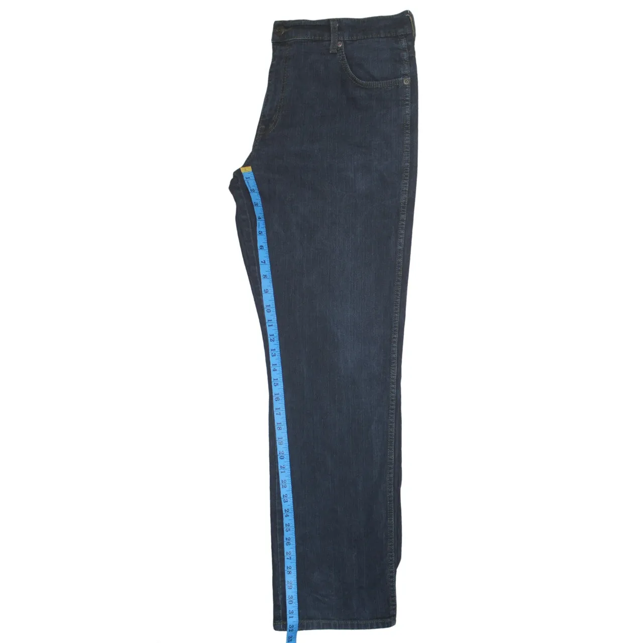 Wrangler 90's Lightwash Straight Leg Baggy Jeans / Pants 36 Navy Blue sold by Vintage Club product image thumbnail 5