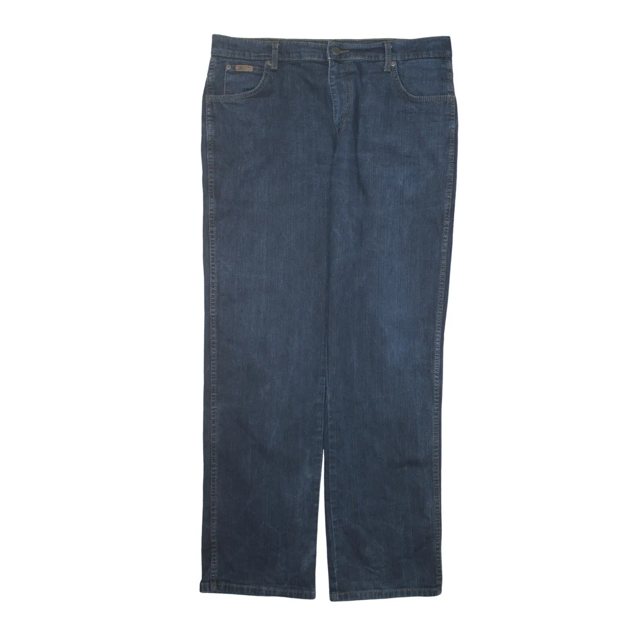 Wrangler 90's Lightwash Straight Leg Baggy Jeans / Pants 36 Navy Blue sold by Vintage Club product image thumbnail 2
