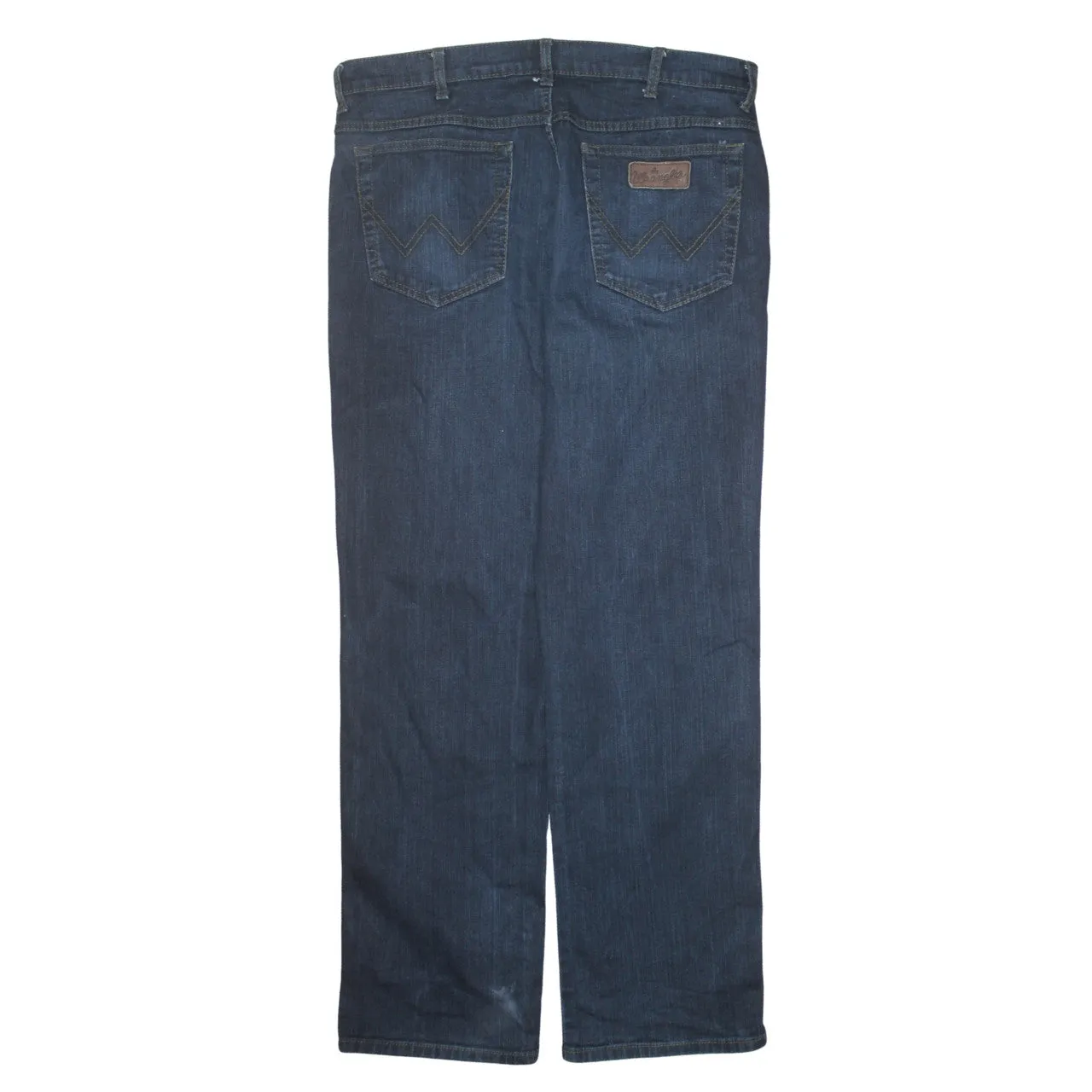 Wrangler 90's Lightwash Straight Leg Baggy Jeans / Pants 36 Navy Blue sold by Vintage Club