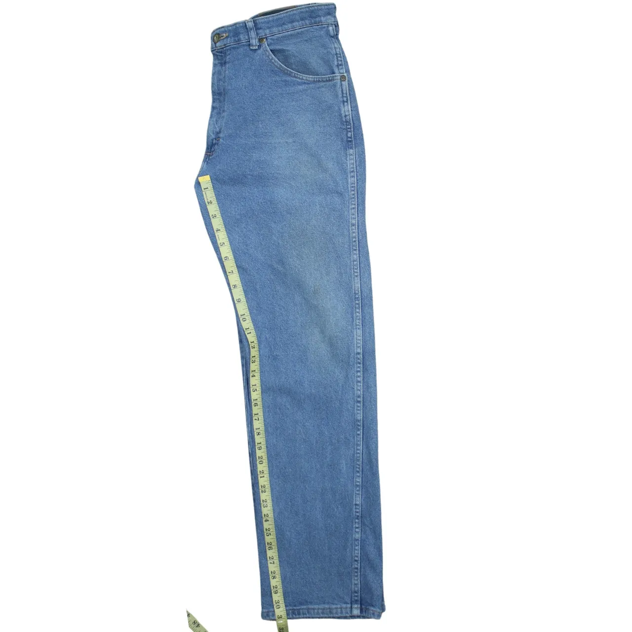 Wrangler 90's Lightwash Straight Leg Baggy Jeans / Pants 34 Blue sold by Vintage Club product image thumbnail 5