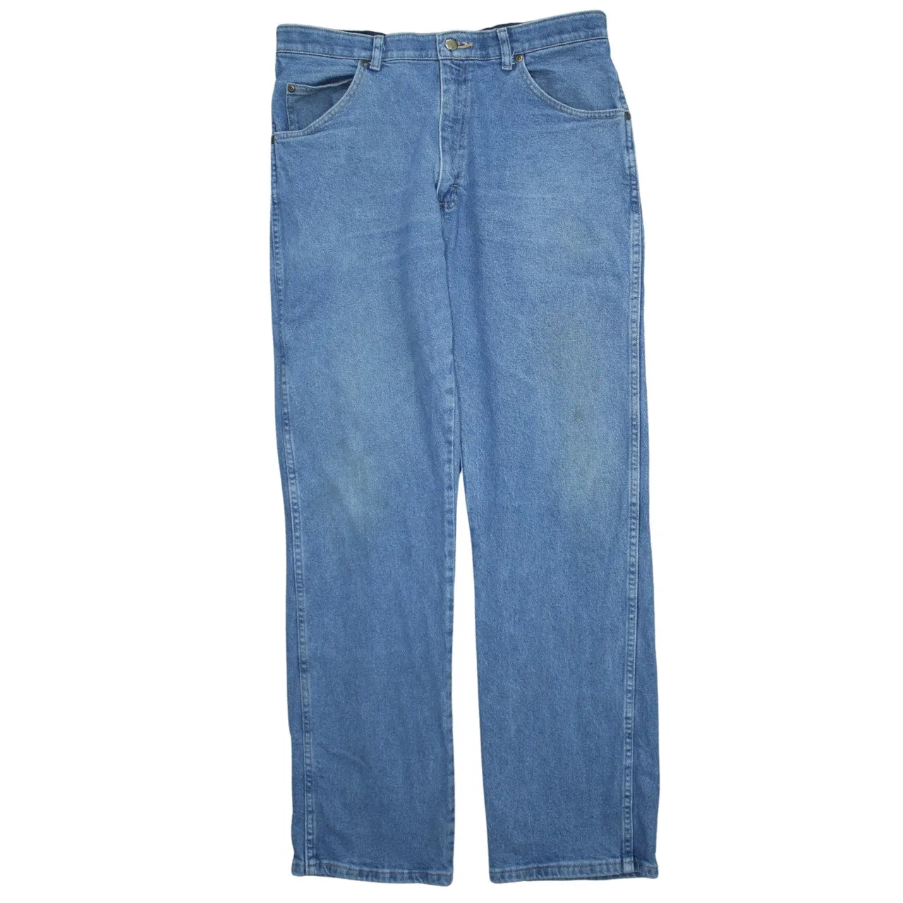 Wrangler 90's Lightwash Straight Leg Baggy Jeans / Pants 34 Blue sold by Vintage Club product image thumbnail 2