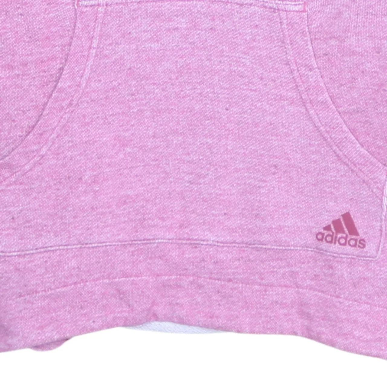 Adidas 90's Drawstring Pockets Pullover Hoodie Medium Pink sold by Vintage Club product image thumbnail 4