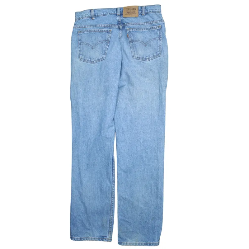Levi Strauss &Co 90's 619 Straight Leg Baggy Jeans / Pants 34 Blue made by Levi's