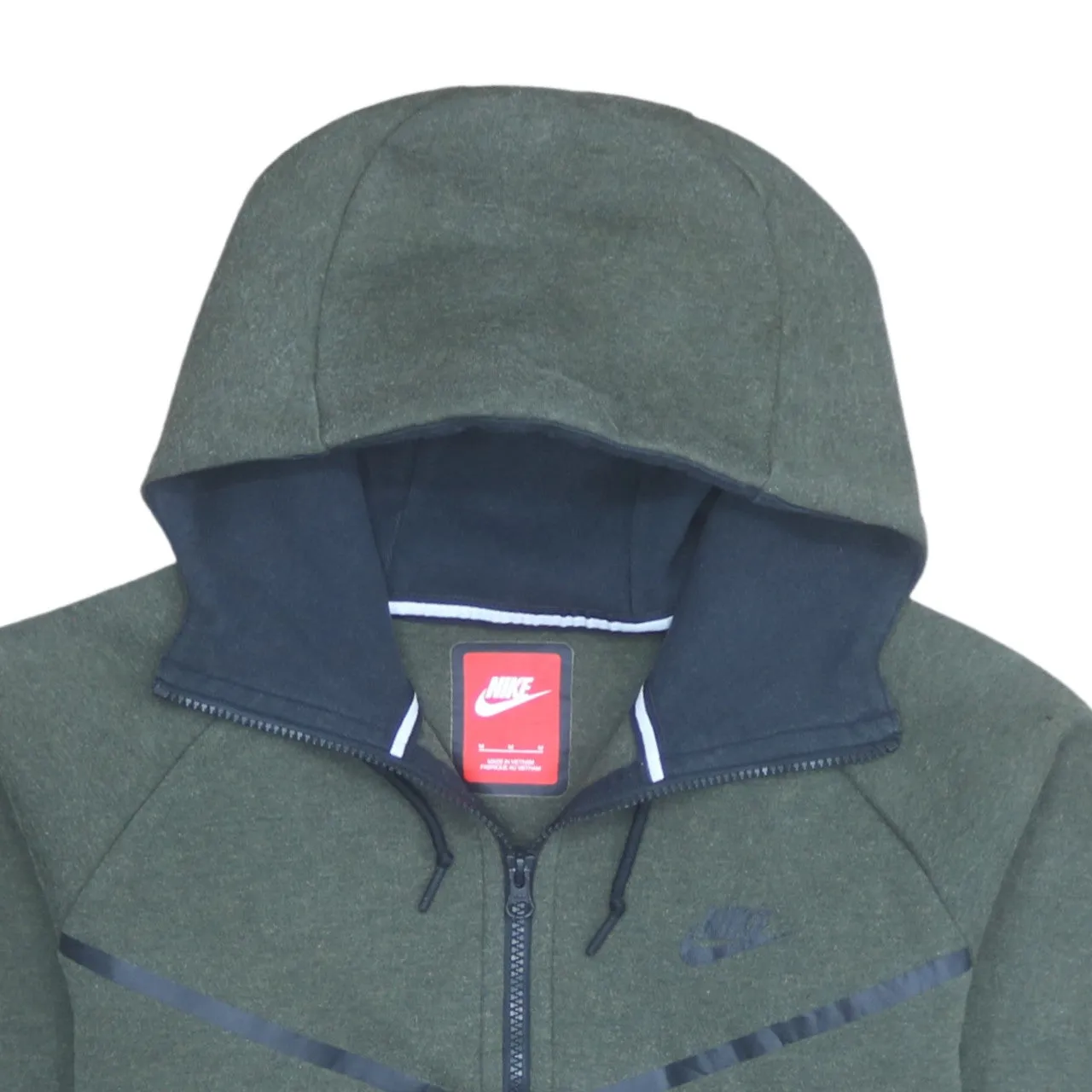 Nike 90's Swoosh Full Zip Up Hoodie Medium Green sold by Vintage Club product image thumbnail 3
